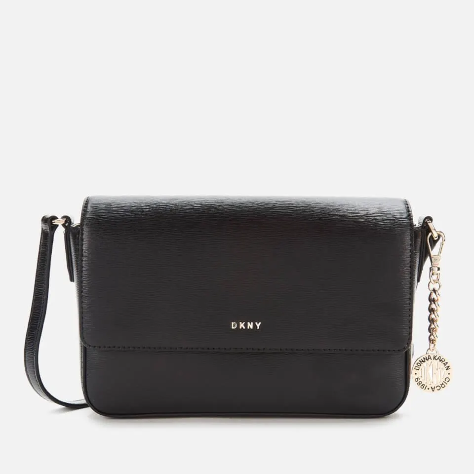 DKNY Women's Bryant Medium Flap Cross Body Bag - Sutton - Black