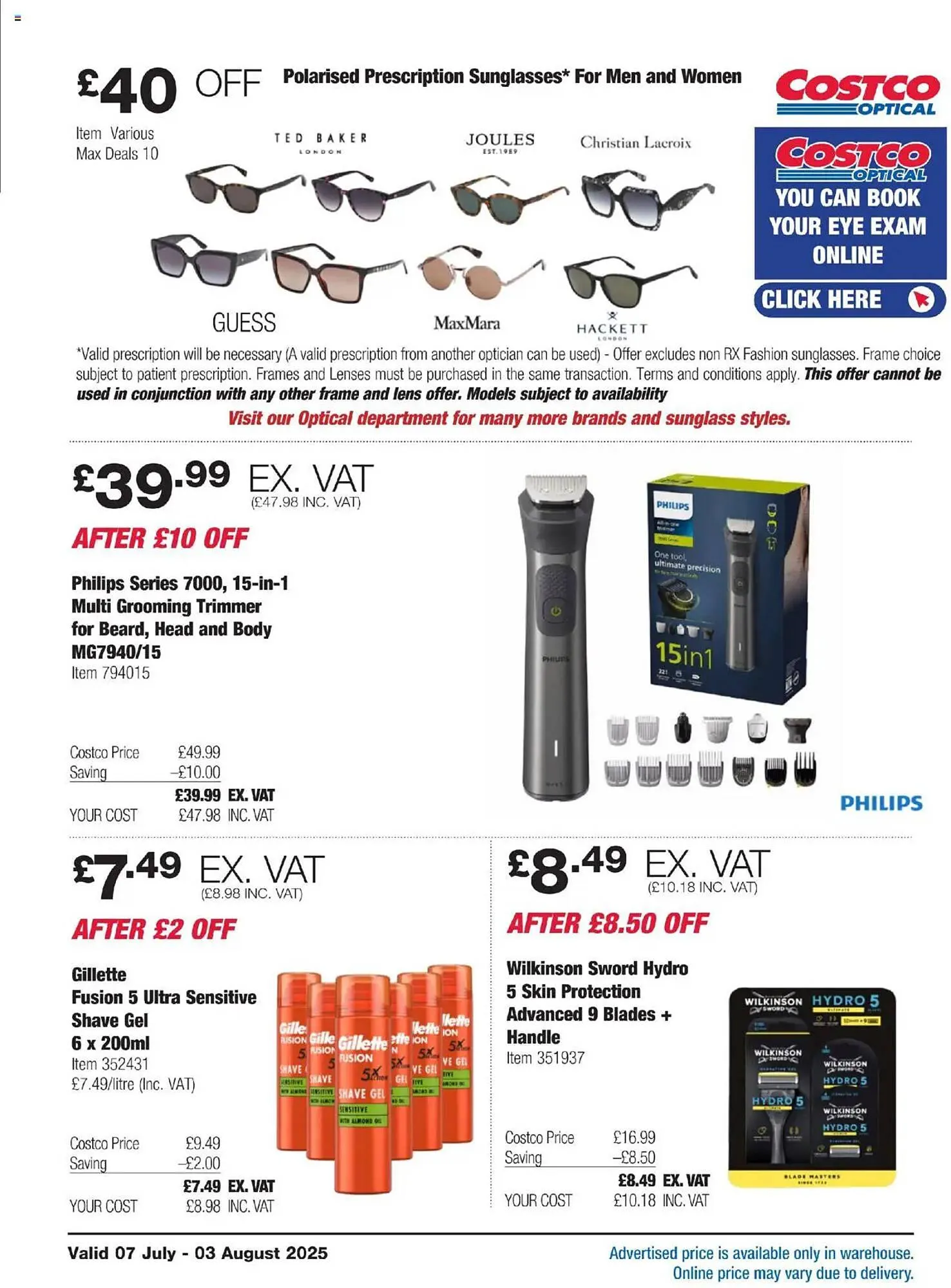 Costco leaflet from 7 July to 3 August 2025 - Catalogue Page 16