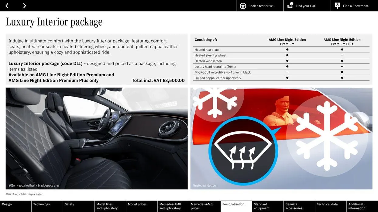 Mercedes Benz EQE Saloon from 31 August to 31 August 2025 - Catalogue Page 50