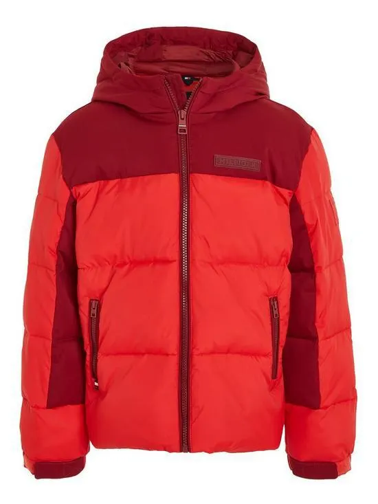 Boys New York Hooded Jacket - Fireworks - Red