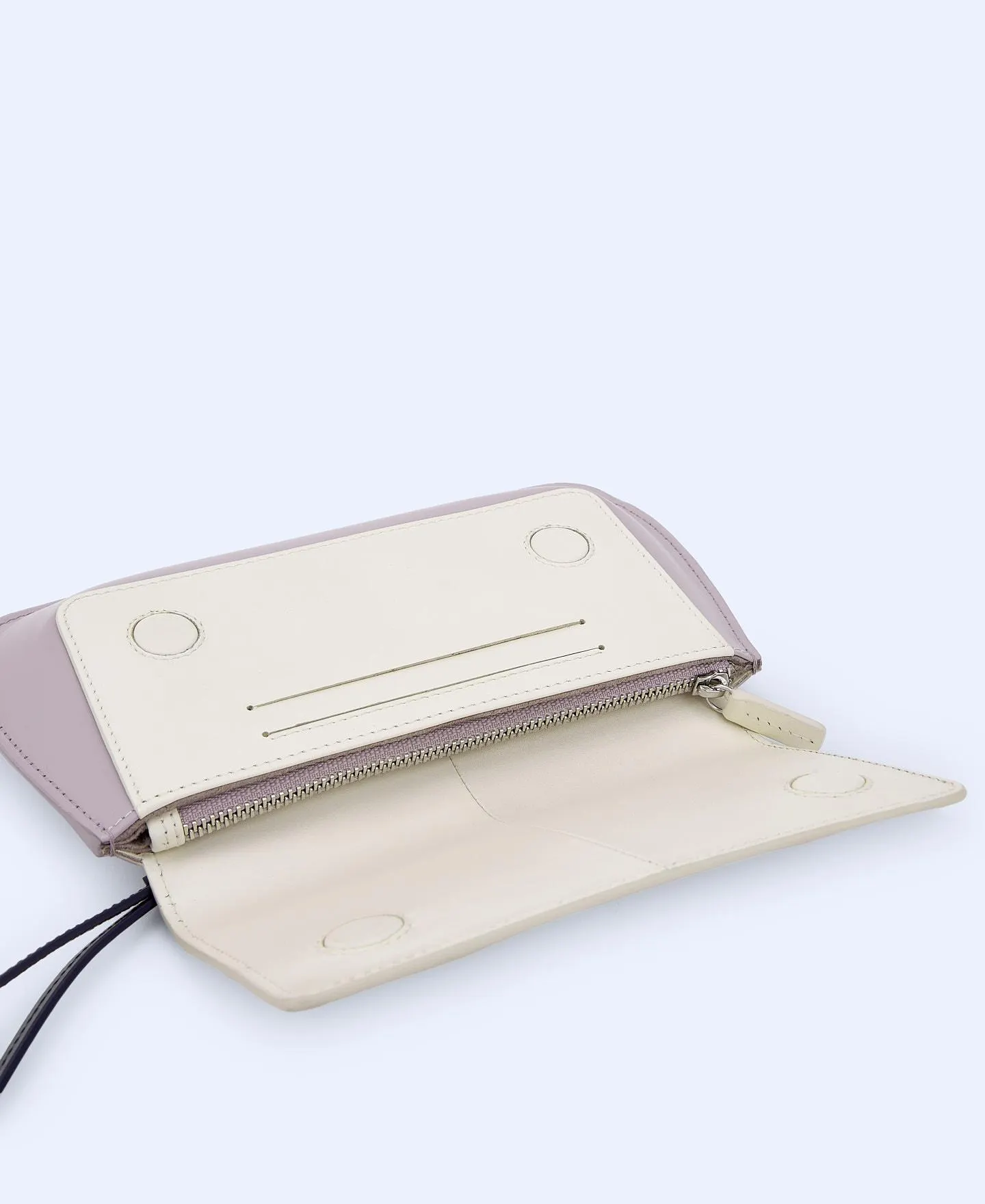 Multicoloured smooth nappa wallet