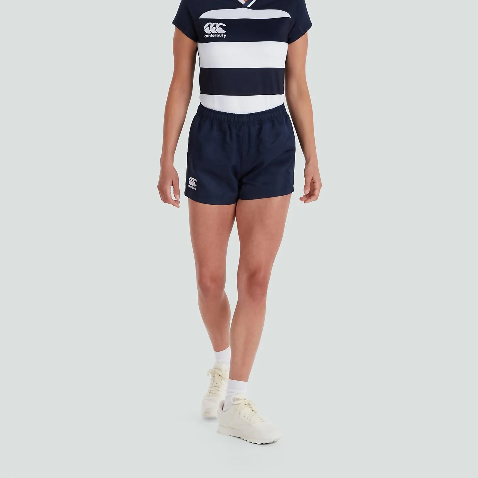WOMENS PROFESSIONAL POLY SHORTS NAVY