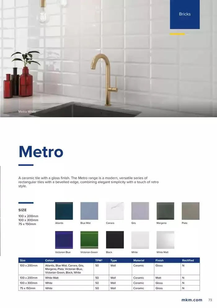 Tile Collection  from 14 January to 31 May 2025 - Catalogue Page 73