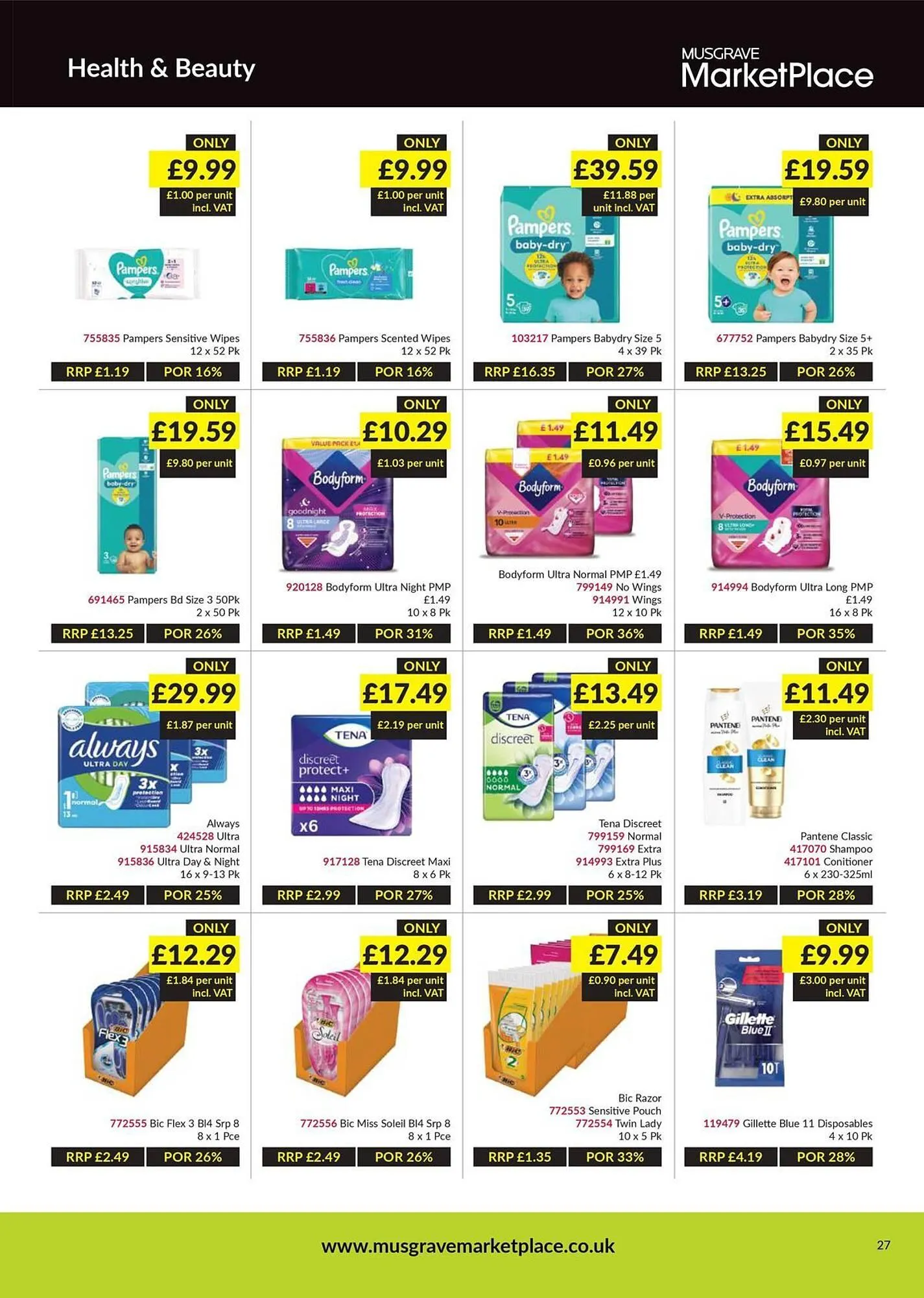 Musgrave MarketPlace leaflet from 25 August to 14 September 2025 - Catalogue Page 27