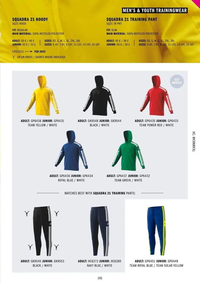 Adidas Teamwear 2024 from 11 March to 31 December 2024 - Catalogue Page 141