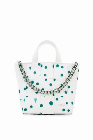 M droplets tote bag