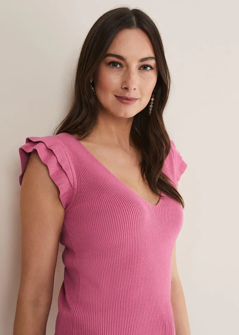 Flory Frill Sleeve Vest