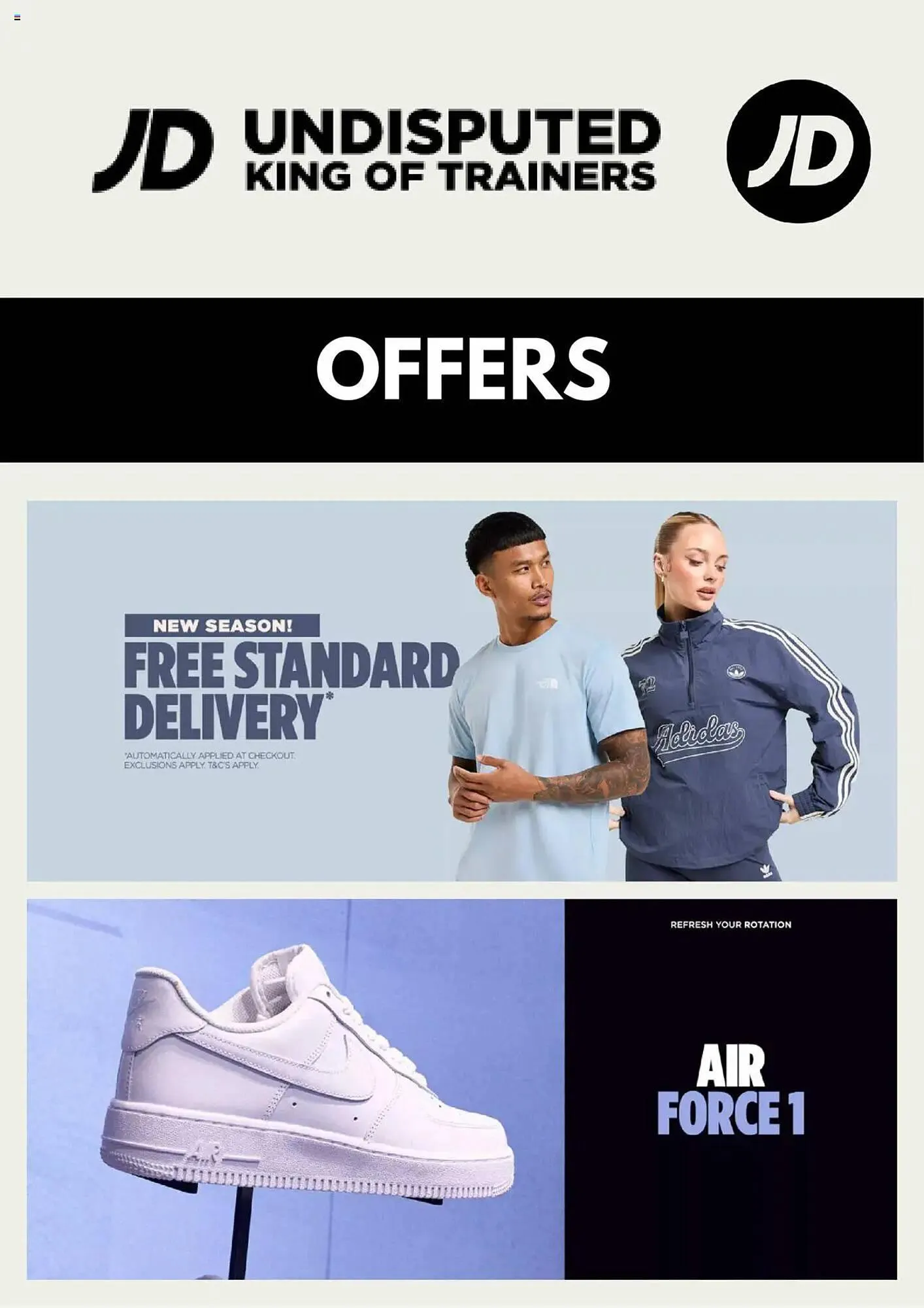 JD Sports leaflet from 15 March to 14 April 2025 - Catalogue Page 1
