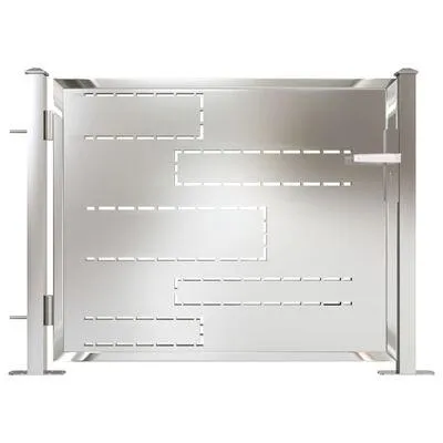 vidaXL Garden Gate 100x75 cm Stainless Steel