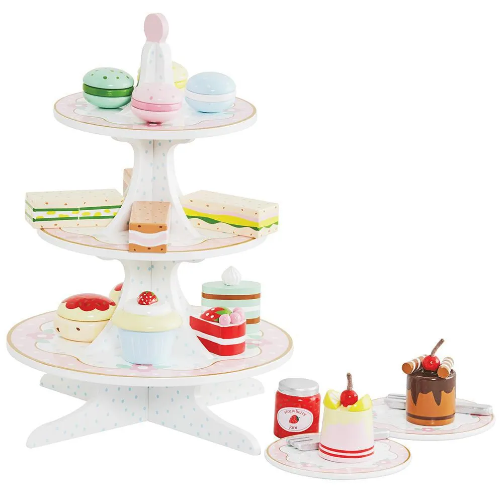 Wooden Afternoon Tea Set