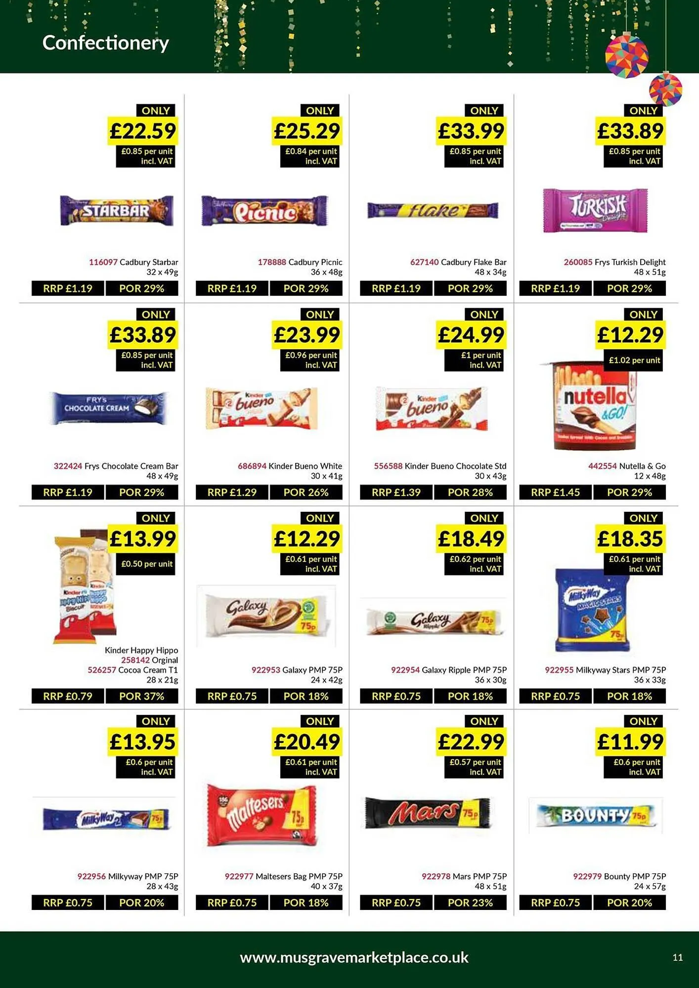 Musgrave MarketPlace leaflet from 8 December to 4 January 2026 - Catalogue Page 11