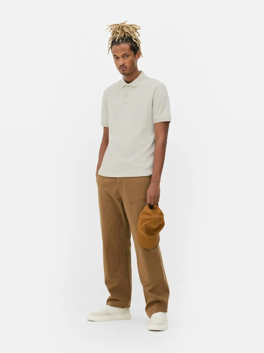 Polo con textura de nido de abeja