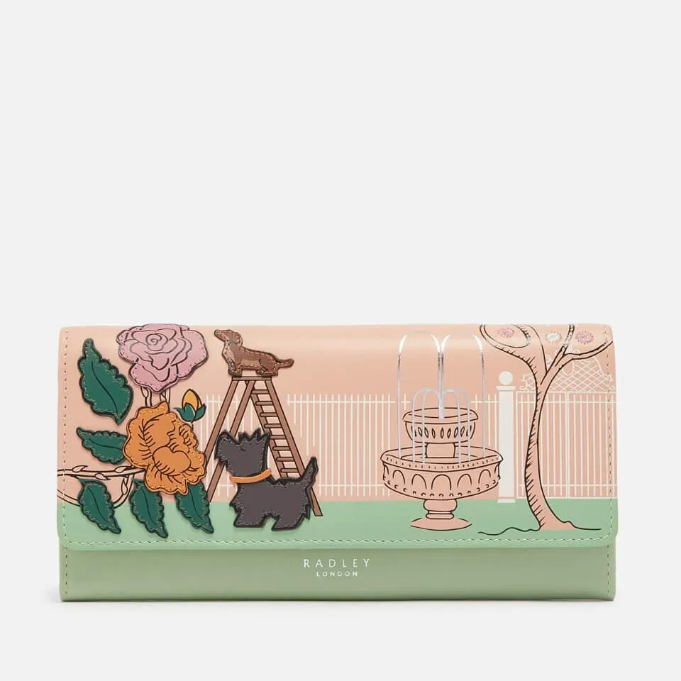 Radley Life Is Rosy Leather Flapover Wallet