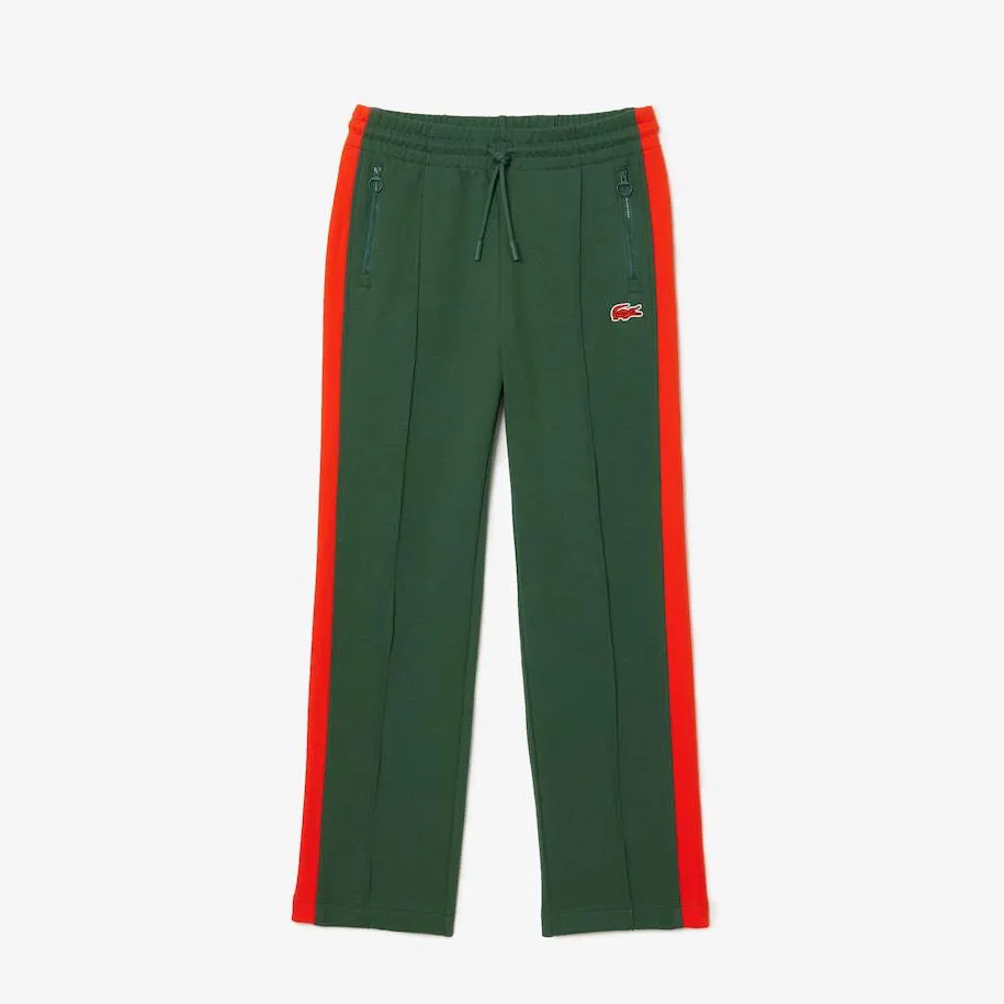 Track pants with contrast stripe