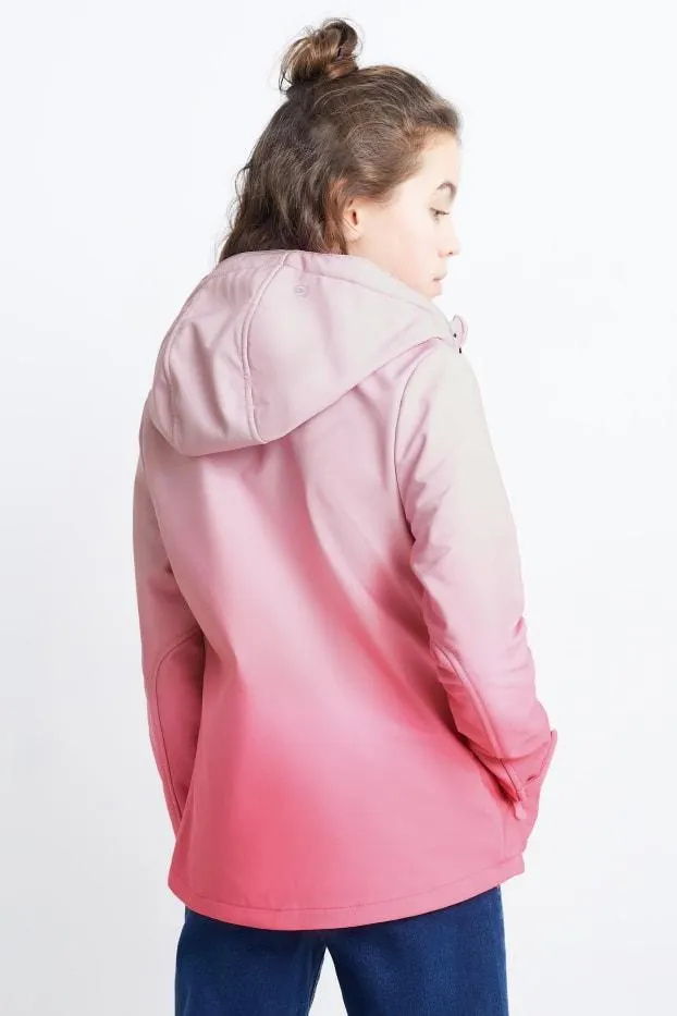 Softshell jacket with hood - waterproof