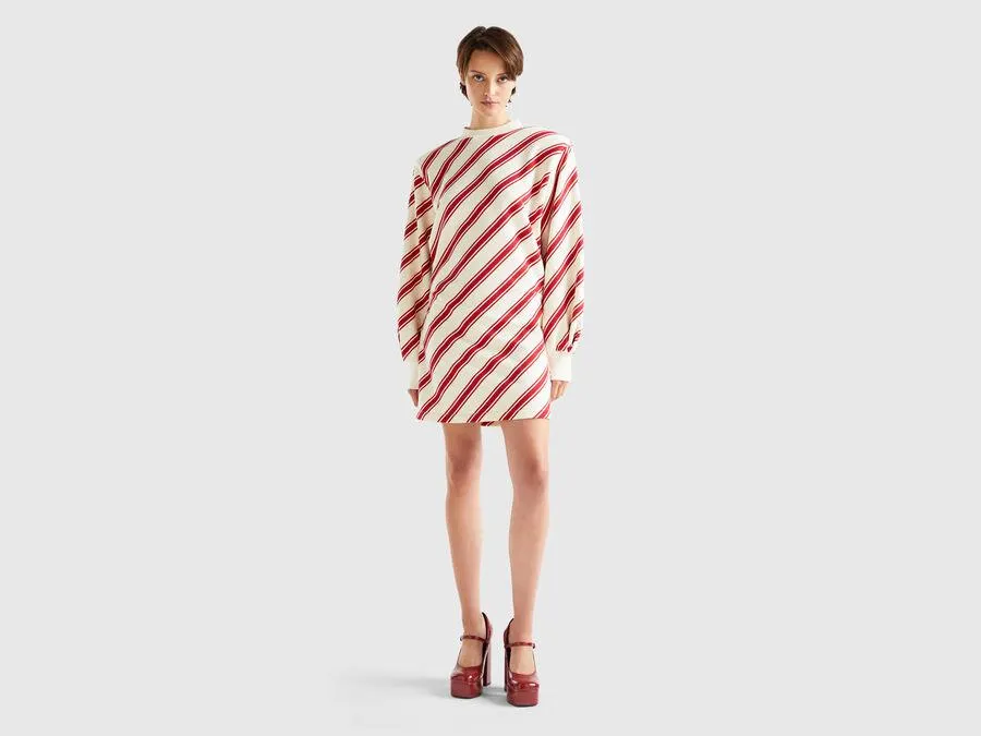 Short regimental striped dress