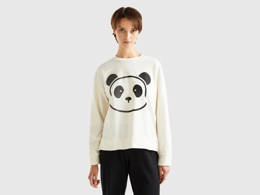 T-shirt with panda print