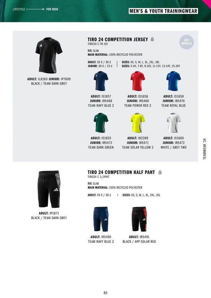 Adidas Teamwear 2024 from 11 March to 31 December 2024 - Catalogue Page 85