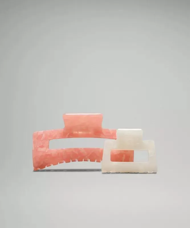 Extra Large + Medium Claw Hair Clips 2 Pack