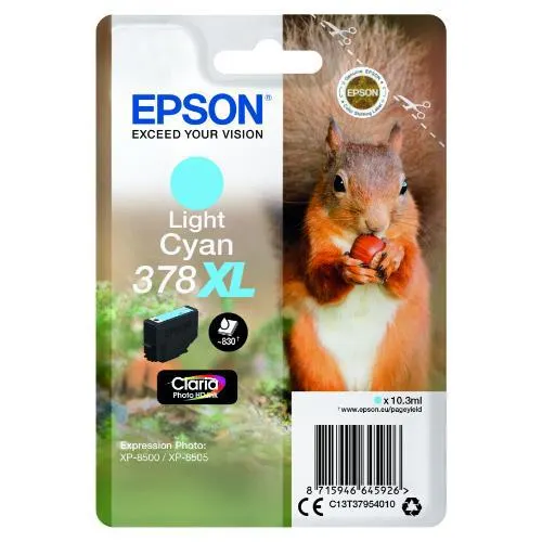 Epson Light Cyan 378XL Claria Photo HD Ink