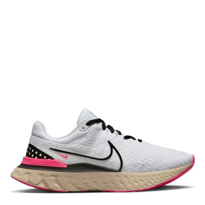 Nike Mens React Infinity Run Flyknit 3 Road Running Shoes in