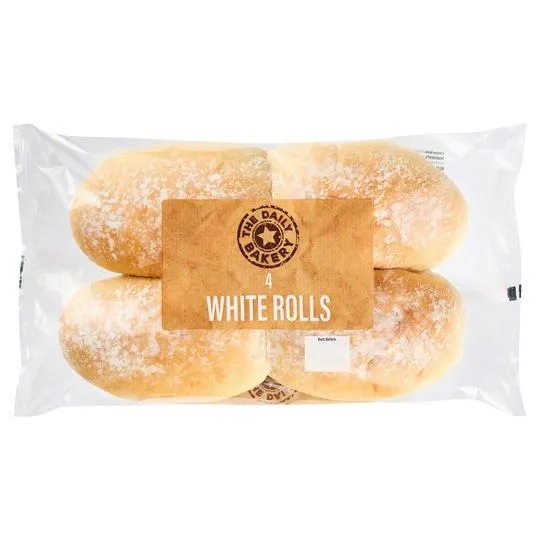 The Daily Bakery 4 White Rolls