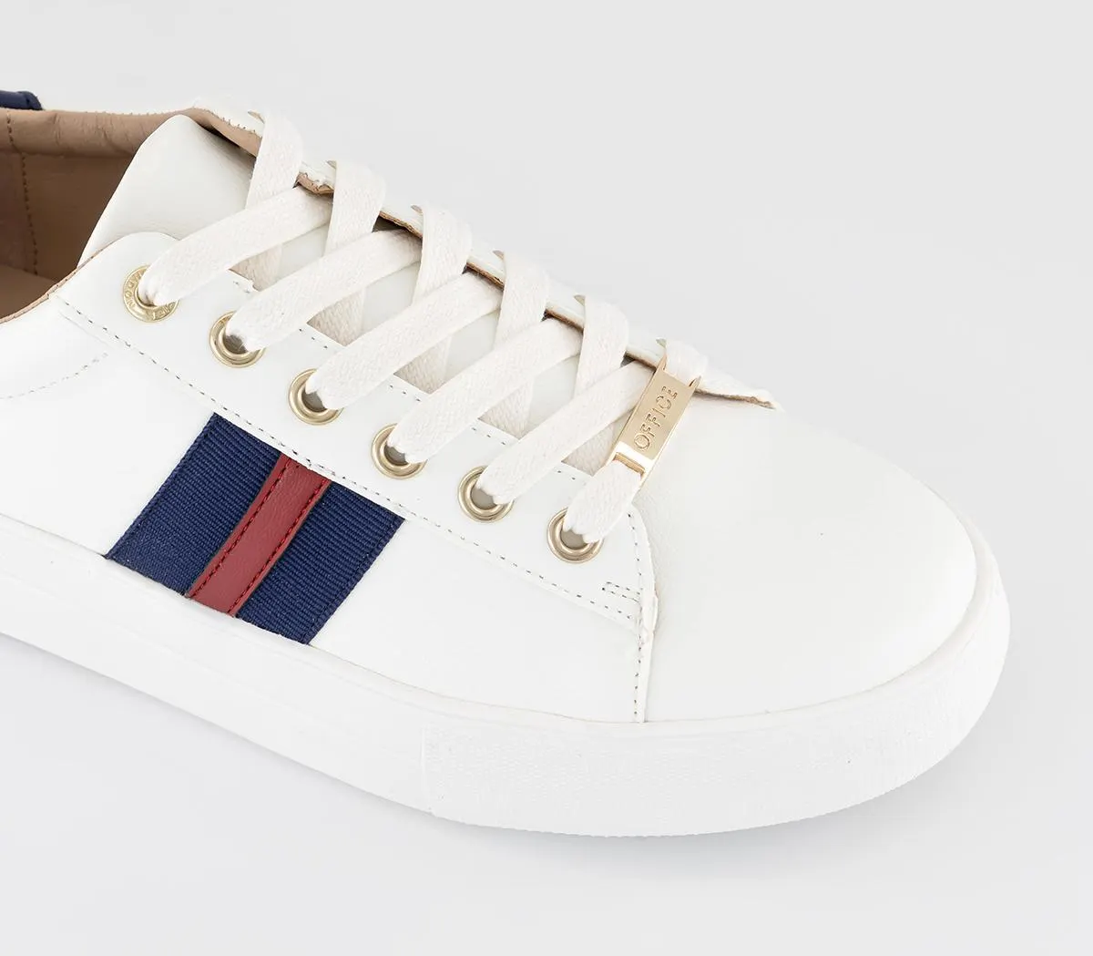 Falling Side Stripe Lace Up Trainers