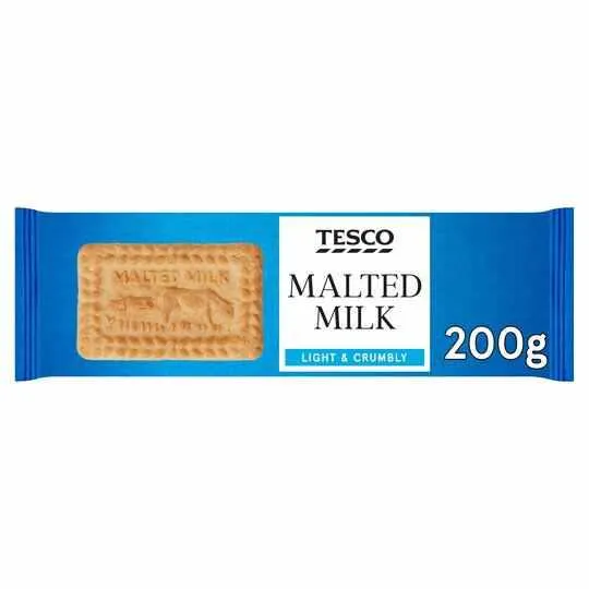 Tesco Malted Milk Biscuits 200G
