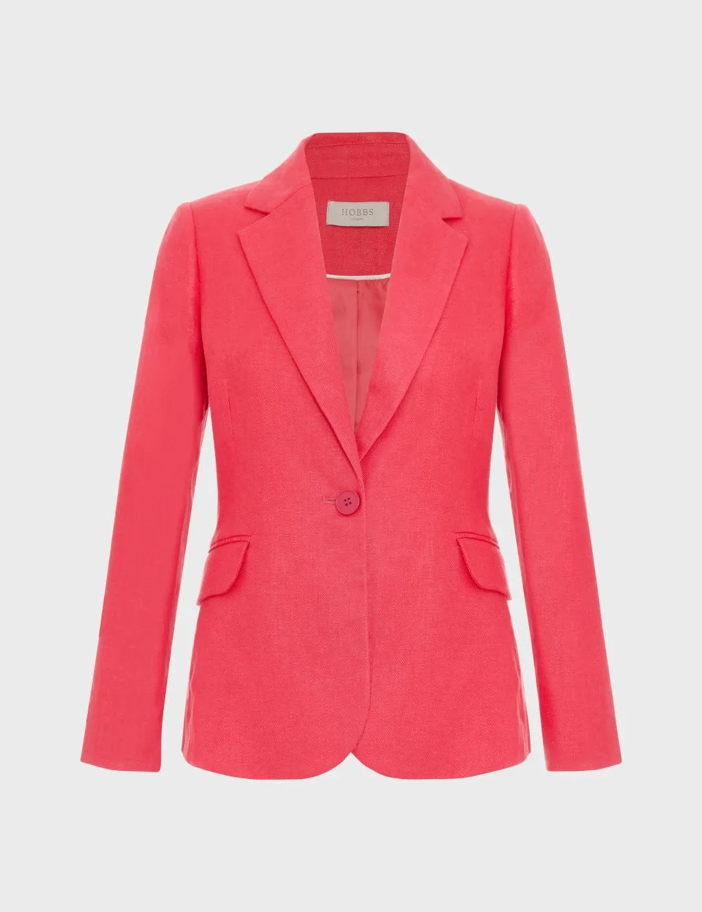 Pure Linen Single Breasted Blazer