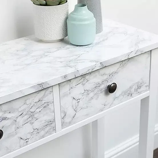 dc fix Sticky Back Plastic Marble Cortes Silver Vinyl Wrap Film for Doors & Furniture