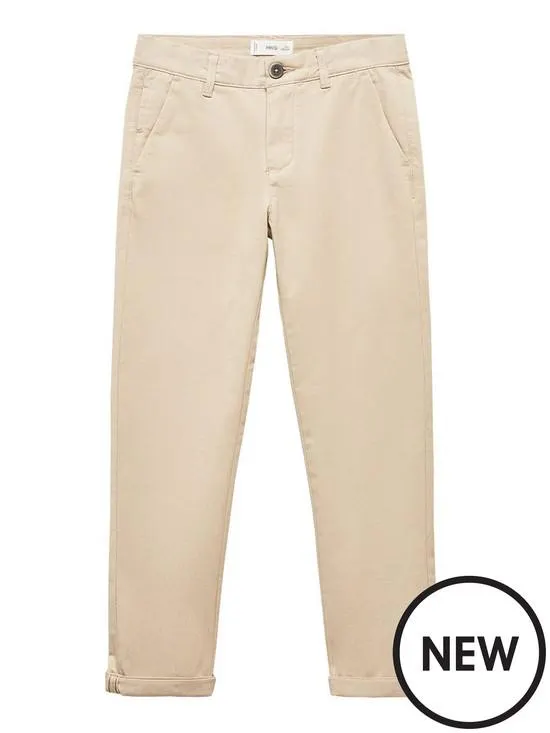 Boys Chino Trousers - Beige