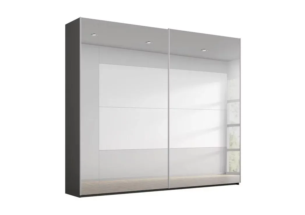 Rio 226cm 2 Door Sliding Wardrobe with Premium Interior Fittings Package