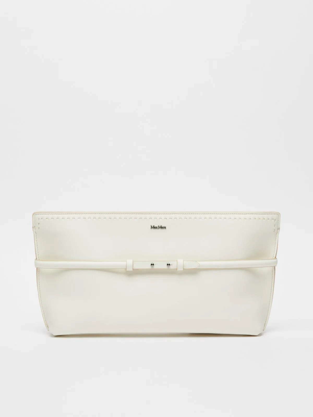 Leather Archetipo clutch with wristband