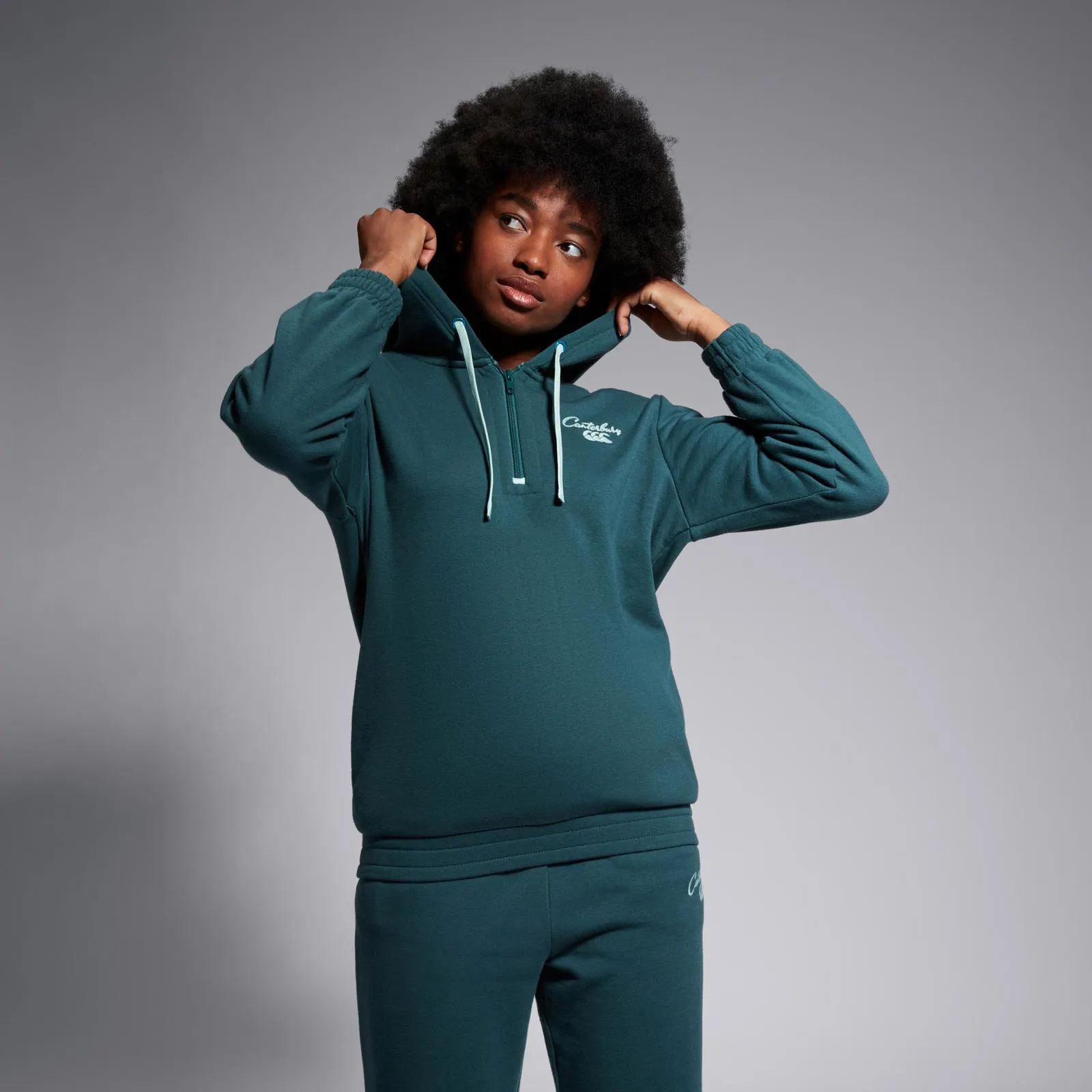 WOMENS SCENE-SET HOODIE BLUE