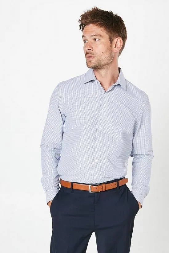 Easy Iron Check Slim Fit Shirt