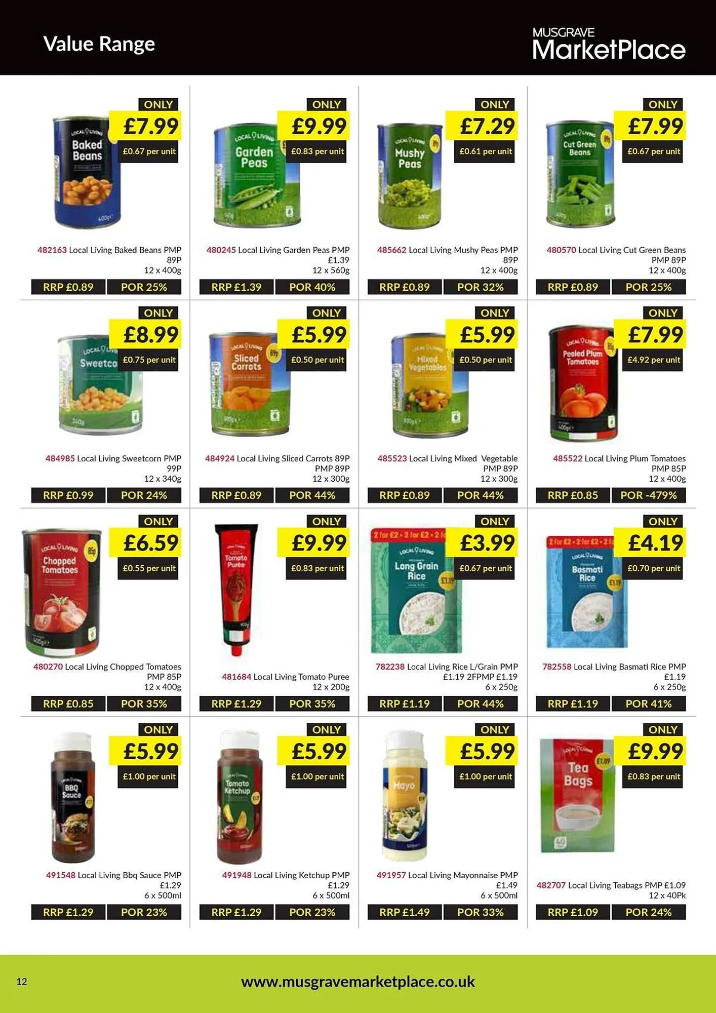 Musgrave MarketPlace leaflet from 16 February to 8 March 2026 - Catalogue Page 12