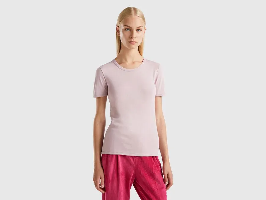 Long fiber cotton t-shirt