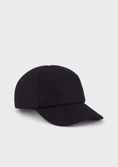 Wool-blend baseball cap