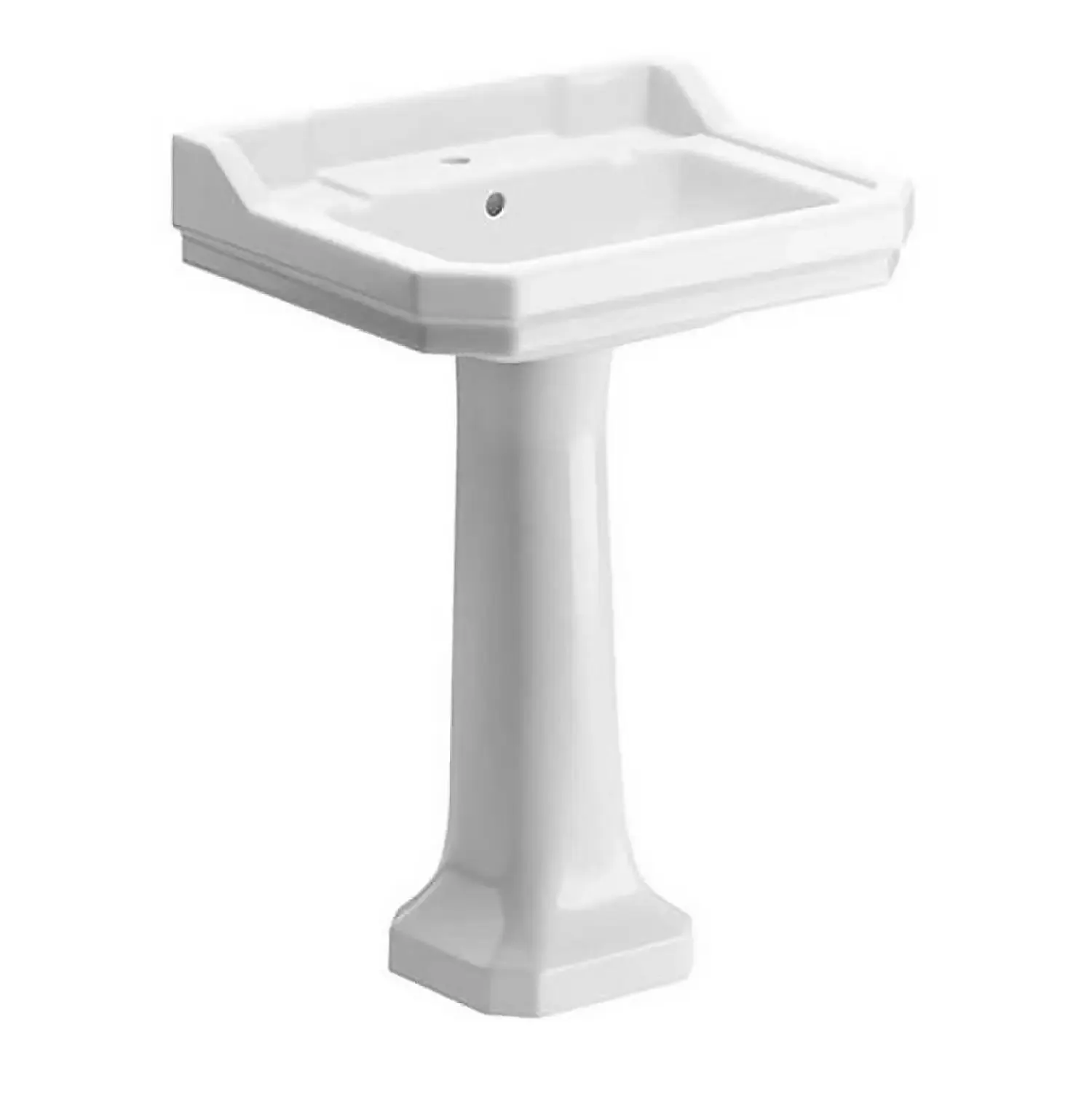 Bathstore Whitechapel Basin and Pedestal - 1 Tap Hole