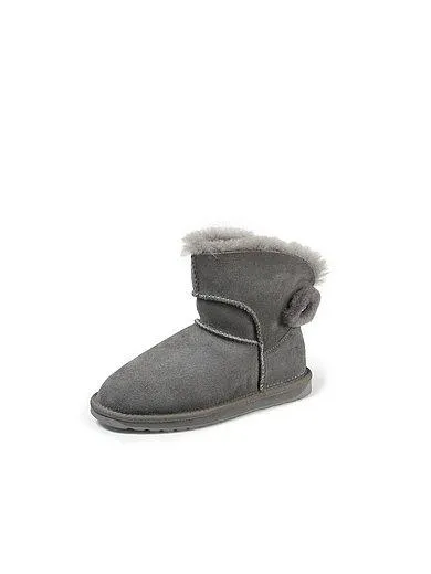 Water-repellent ankle boots of grown lambskin