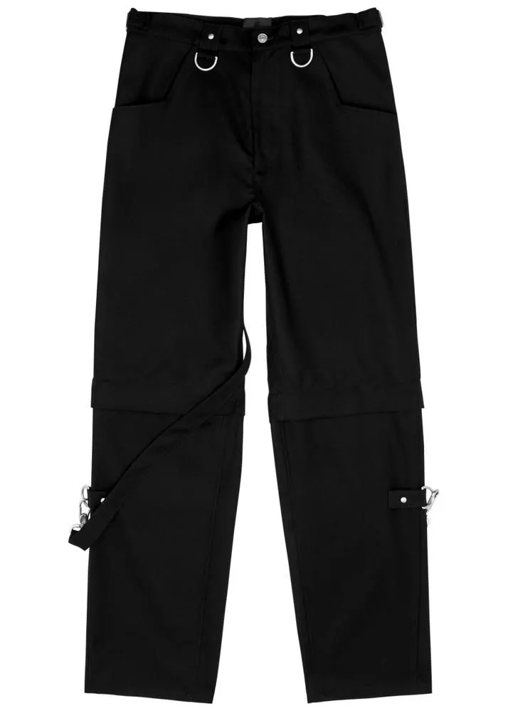 Trick straight-leg wool trousers