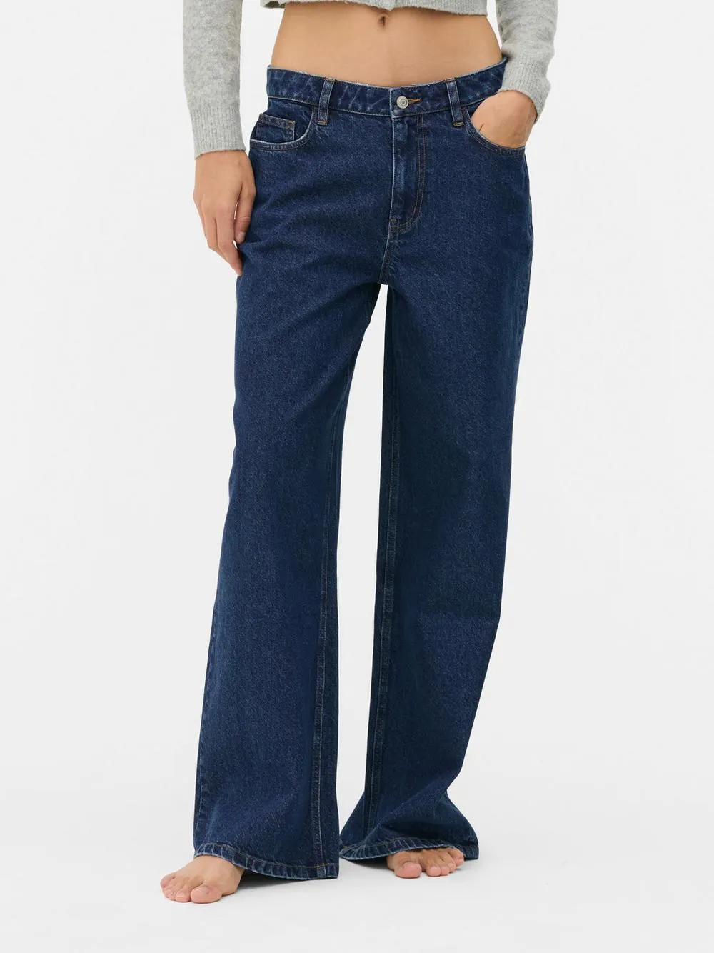 Mid-Rise Wide Leg Jeans | Short - Long Lengths