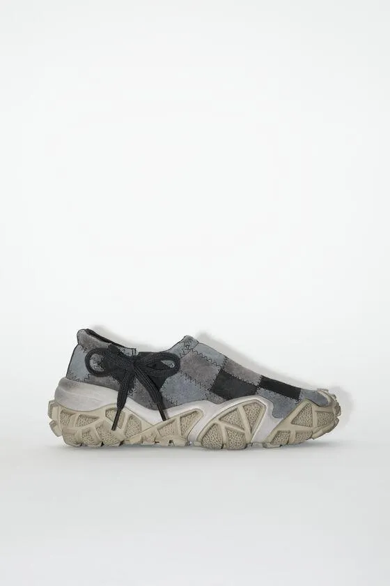 Chunky patchwork sneakers