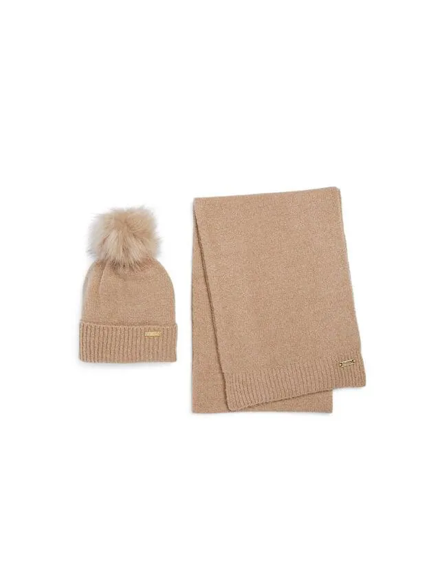 Barbour Barbour International Sparkle Beanie & Scarf Gift Set