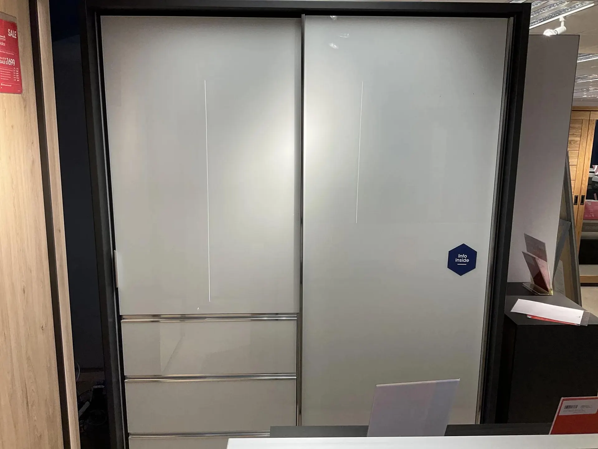 Pacifica 175cm Wardrobe with interior lights