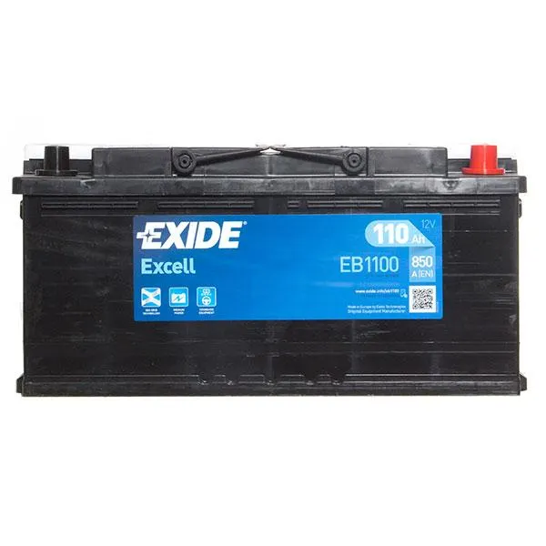 Exide 020 Car Battery (110Ah) - 3 Year Guarantee