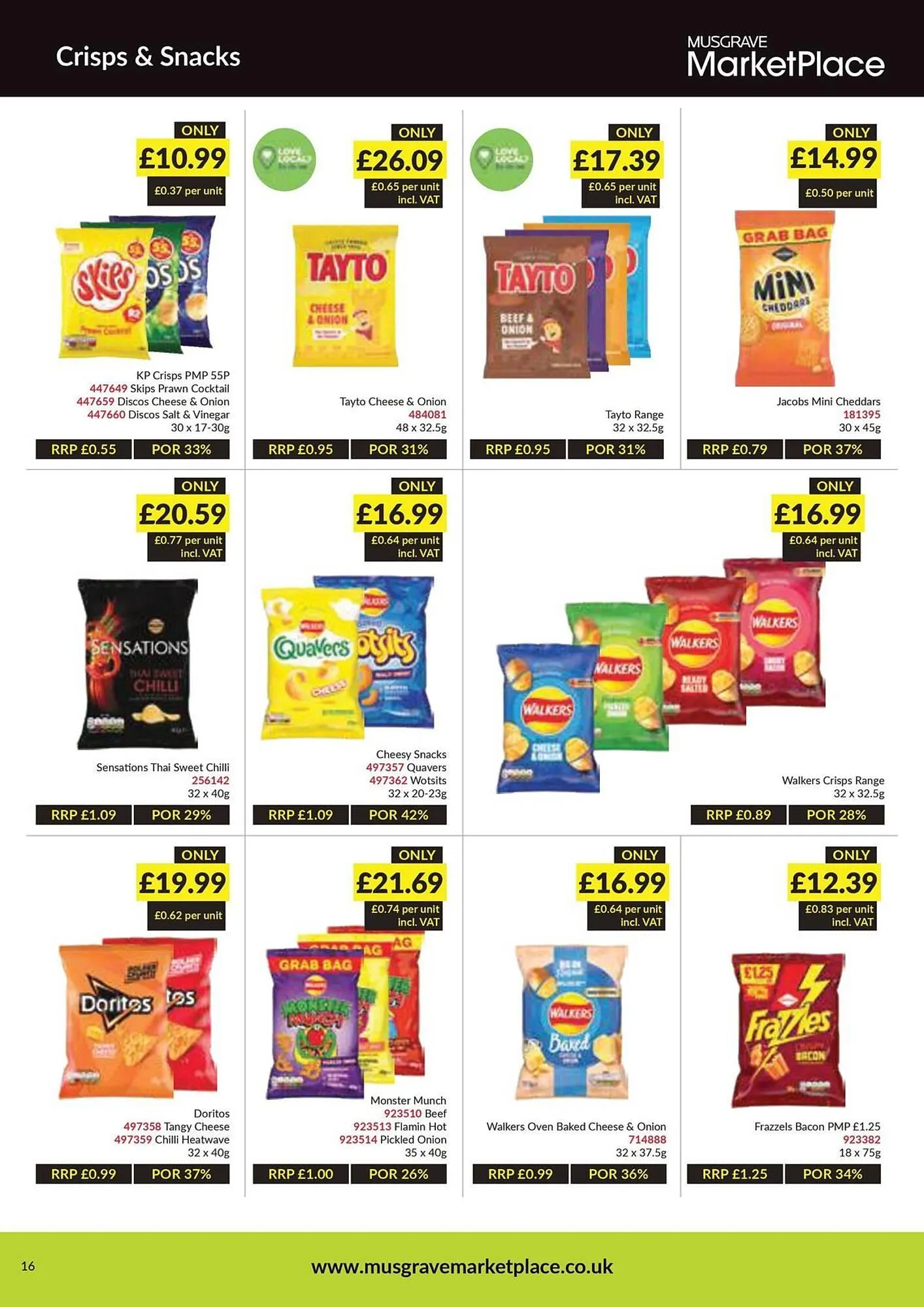 Musgrave MarketPlace leaflet from 14 July to 3 August 2025 - Catalogue Page 16