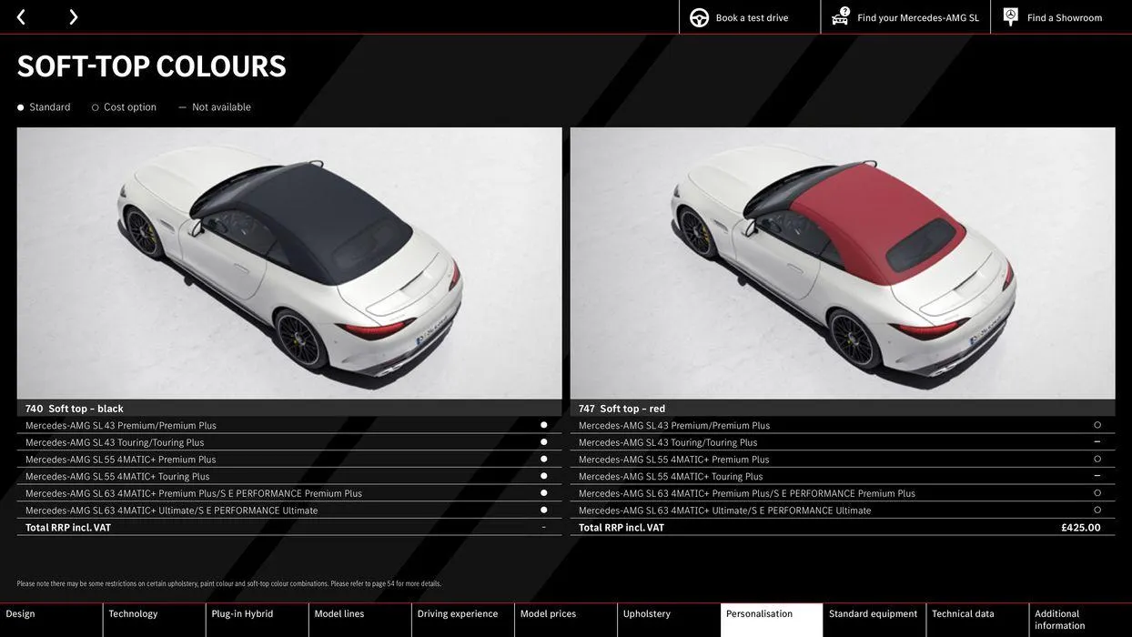 Mercedes-AMG SL from 10 August to 10 August 2025 - Catalogue Page 50