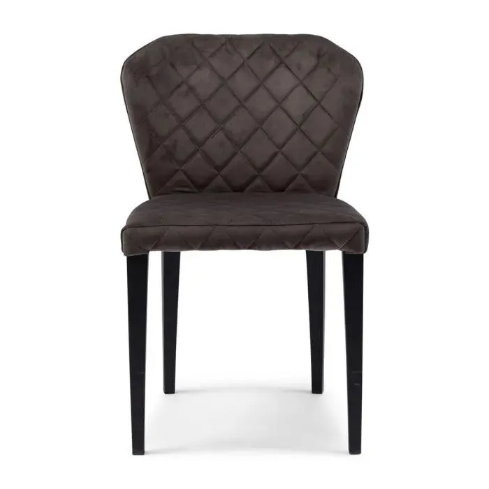 Dining Chair Isabelle, Anthracite, Velvet