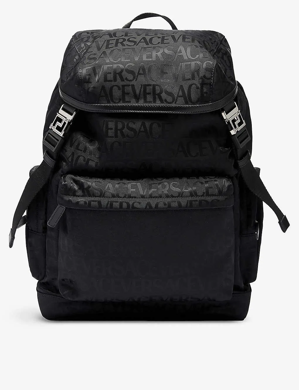 Logo-print shell backpack